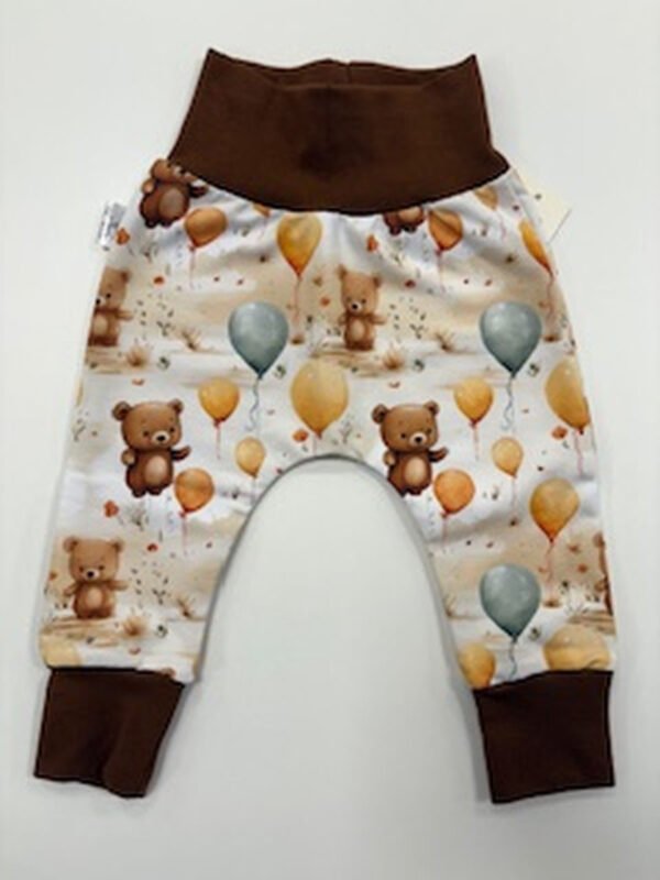 Kojenecké kalhoty s medvědem a balónky.