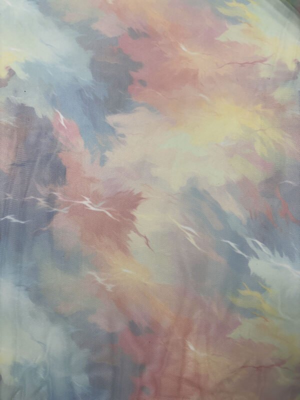 Abstraktní pastelové mraky na plátně