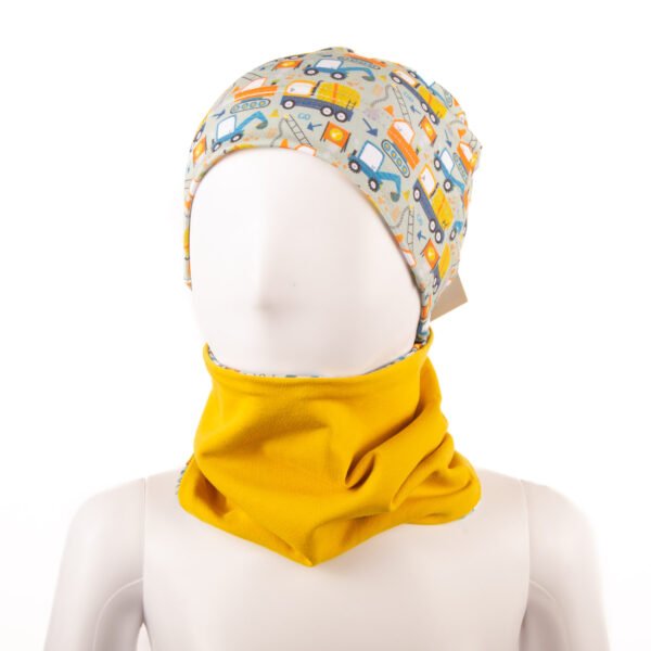 Dětský nákrčník - mini bagry - Obrázek 3