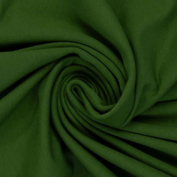 Zelená látka, struktura spirály, detailní pohled.